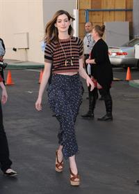 Anne Hathaway 20th Century Fox press day for Rio at Zanuck Theater January 28, 2011 