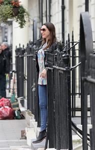 Kelly Brook leaving her home in London 4/8/13 