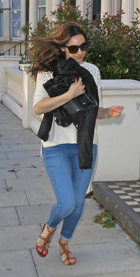 Kelly Brook - At her London Home, June 10, 2012