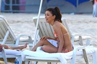 Eva Longoria bikini candids on the beach in Rio 3/10/13 
