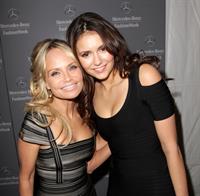 Nina Dobrev backstage at Christian Sirianos Fall 2012 show in New York City 11-2-2012
