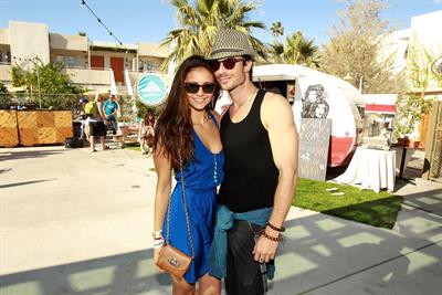 Nina Dobrev Burton Snowboards Coachella Pool Party April, 2012