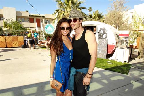 Nina Dobrev Burton Snowboards Coachella Pool Party April, 2012
