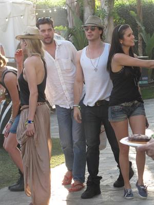 Nina Dobrev Coachella Valley Music Arts Festival day 3, April 17, 2011