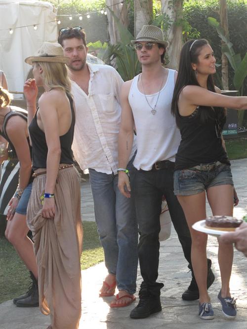 Nina Dobrev Coachella Valley Music Arts Festival day 3, April 17, 2011