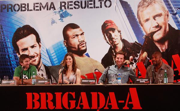 Jessica Biel at a press conference of the A-Team in Mexico City June 1, 2010 