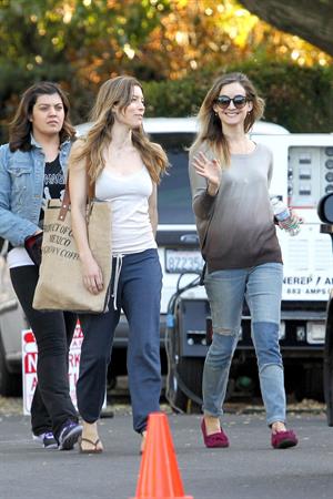 Jessica Biel – “Shiva and May” set candids, LA 10/17/13 