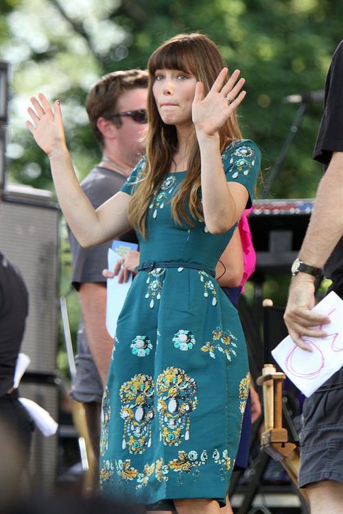 Jessica Biel Good Morning America in New York 03.08.12 