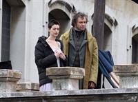 Anne Hathaway on the set of Les Miserables April 18, 2012