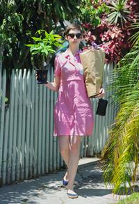 Anne Hathaway out about in Hollywood July 22, 2012 