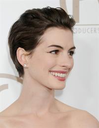 Anne Hathaway 24th Annual Producers Guild Awards at The Beverly Hilton Hotel in Beverly Hills January 26-2013 