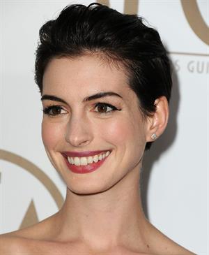 Anne Hathaway 24th Annual Producers Guild Awards at The Beverly Hilton Hotel in Beverly Hills January 26-2013 