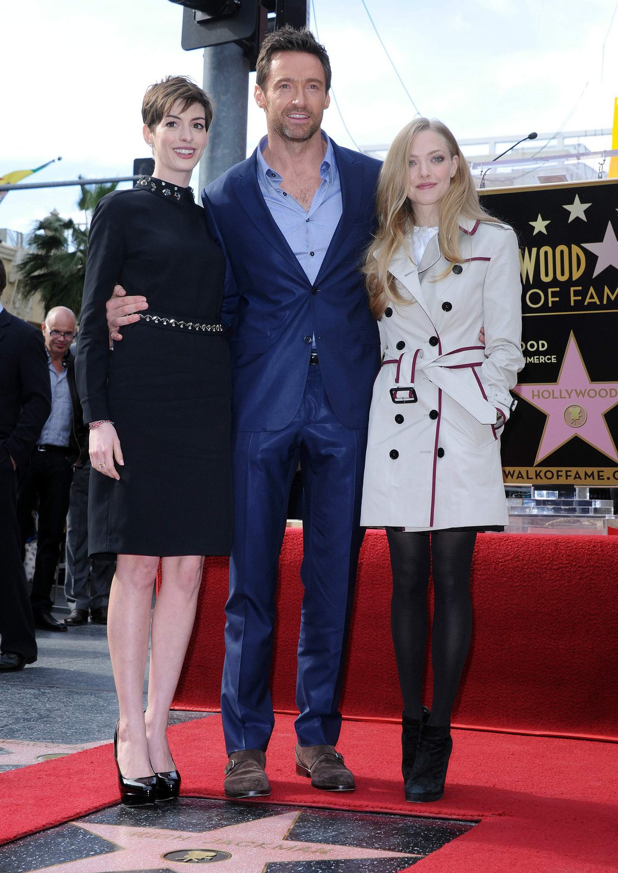 Anne Hathaway attends the Hugh Jackman Hollywood Walk Of Fame Ceremony in Hollywood December 13-2012 