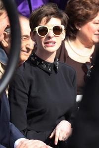 Anne Hathaway attends the Hugh Jackman Hollywood Walk Of Fame Ceremony in Hollywood December 13-2012 