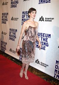 Anne Hathaway Attended the Museum of the Moving Image 27th Annual Black Tie Salute in New York Dec 11, 2012