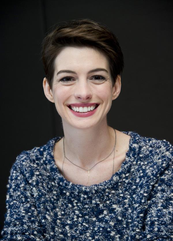 Anne Hathaway Photocall of the musical Les Miserables at the Mandarin Hotel in New York, NY, December 2, 2012