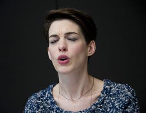 Anne Hathaway Photocall of the musical Les Miserables at the Mandarin Hotel in New York, NY, December 2, 2012