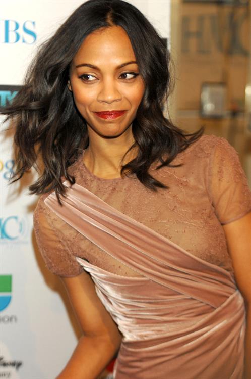 Zoe Saldana  14th Annual NHMC Impact Awards -- Beverly Hills, Feb. 25, 2011 