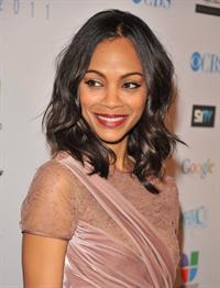 Zoe Saldana  14th Annual NHMC Impact Awards -- Beverly Hills, Feb. 25, 2011 