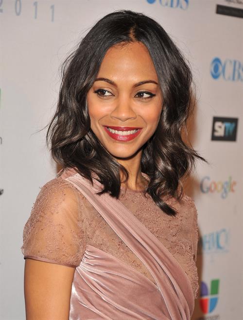 Zoe Saldana  14th Annual NHMC Impact Awards -- Beverly Hills, Feb. 25, 2011 