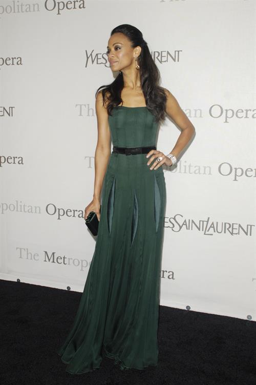 Zoe Saldana Metropolitan Opera 125th Anniversary Gala at Lincoln Center in NYC March 15th, 2009