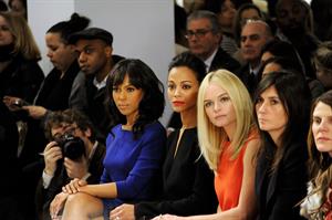 Zoe Saldana leaving the Calvin Klein fashion show - February 17, 2011 