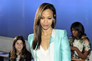 Zoe Saldana Prabal Gurung Fall 2012 Collection show February 11, 2012 in New York City 