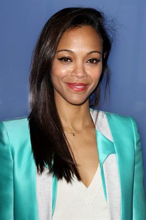 Zoe Saldana Prabal Gurung Fall 2012 Collection show February 11, 2012 in New York City 