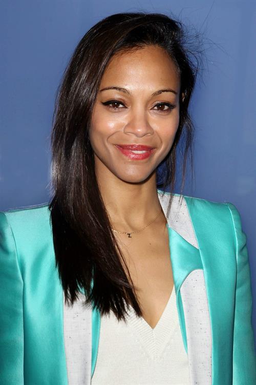 Zoe Saldana Prabal Gurung Fall 2012 Collection show February 11, 2012 in New York City 