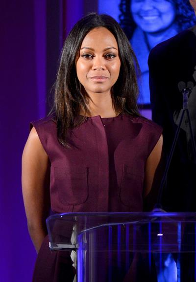 Zoe Saldana attends the Children's Defense Fund's 22nd annual 'Beat the Odds' Awards - December 6-2012 