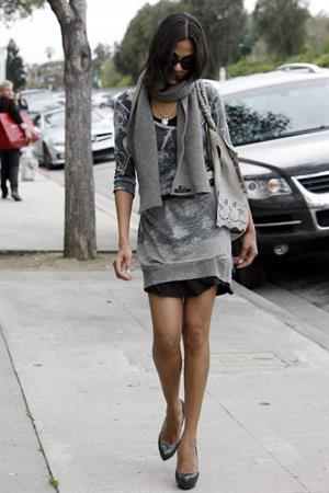 Zoe Saldana out & about in Los Angeles - March 5, 2010   