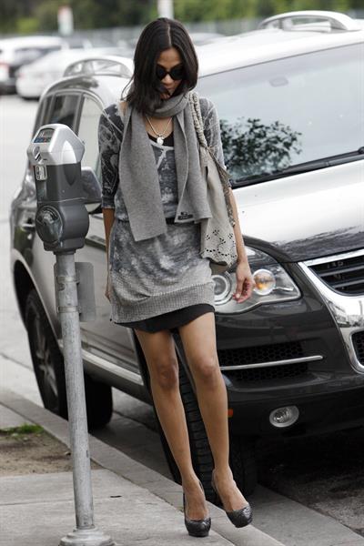 Zoe Saldana out & about in Los Angeles - March 5, 2010   