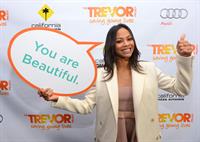 Zoe Saldana The Trevor Project's 2012 'Trevor Live' Event Honoring Katy Perry at Hollywood Palladium in Hollywoo 
