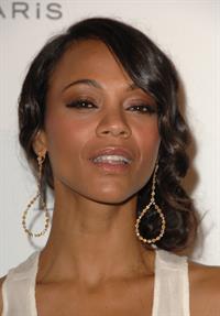 Zoe Saldana arrives for ELLE Magazine 16th Annual Women in Hollywood Tribute Oct 19, 2009  