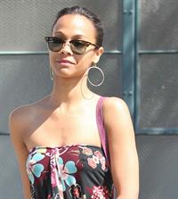 Zoe Saldana runs errands in LA August 5, 2011  