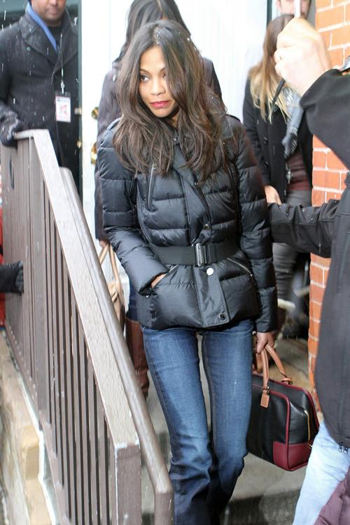Zoe Saldana at the Sundance Film Festival on January 26-2012 