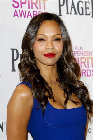 Zoe Saldana 2013 Film Independent Spirit Awards Nominations Press Conference at the W Hollywood on November 27, 2013