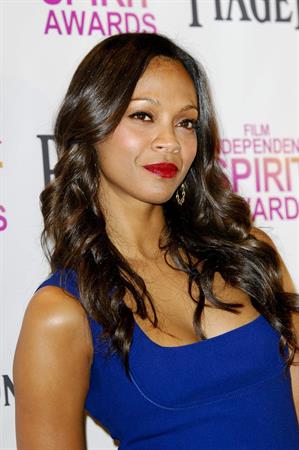 Zoe Saldana 2013 Film Independent Spirit Awards Nominations Press Conference at the W Hollywood on November 27, 2013