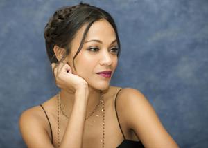 Zoe Saldana at Death At A Funeral press conference at the Four Seasons Hotel 11-04-2010 