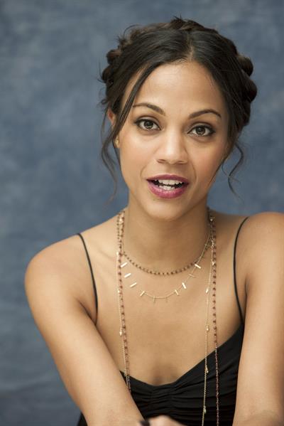 Zoe Saldana at Death At A Funeral press conference at the Four Seasons Hotel 11-04-2010 