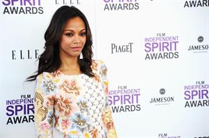 Zoe Saldana 2 Film Independent Spirit Awards in Santa Monica - February 25, 2012