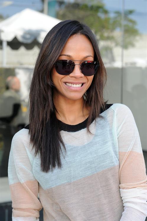 Zoe Saldana - John Varvatos 9th Annual Stuart House Benefit in Los Angeles March 11 2012. 