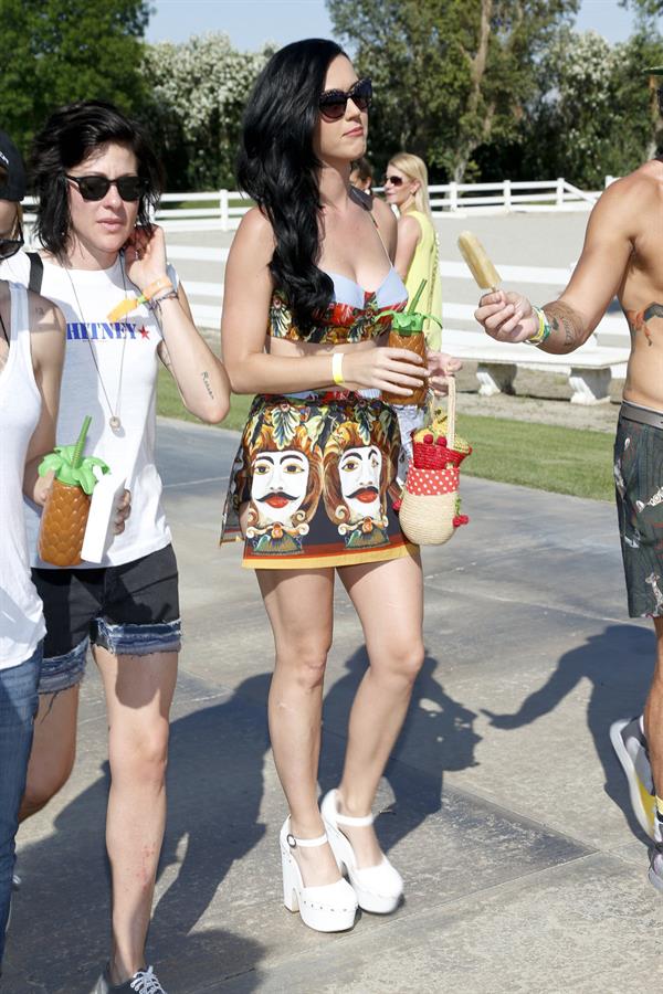 Katy Perry attends LACOSTE L!ve 4th Annual Desert Pool Party in Thermal April 13, 2013