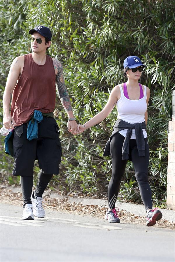 Katy Perry hiking in LA on January 31, 2013