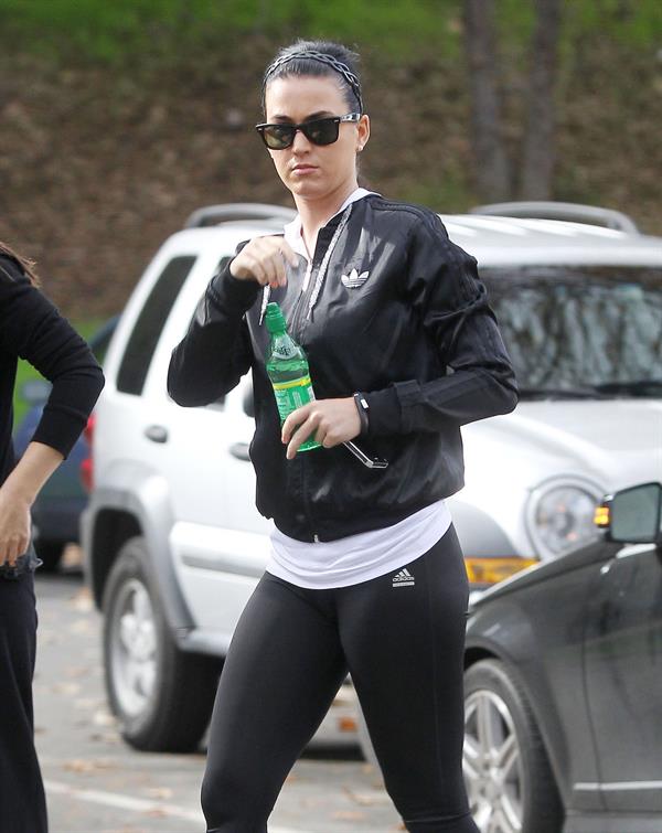 Katy Perry goes for a hike in Los Angeles 1/6/13 