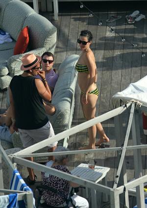 Katy Perry - In a bikini at a hotel pool in Miami July 27, 2012