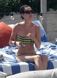 Katy Perry - In a bikini at a hotel pool in Miami July 27, 2012