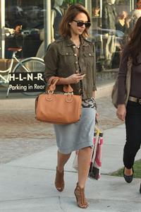 Jessica Alba at Bel Bambini in West Hollywood January 19, 2011 