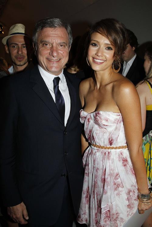 Jessica Alba at Christian Dior show during Paris fashion week 5-7-2010