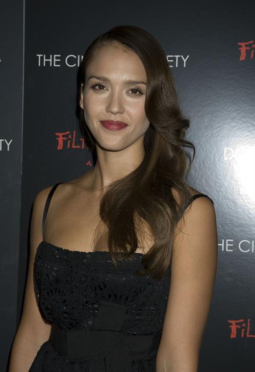 Jessica Alba Cinema Society and Dolce Gabbana hosted special screening of Filth and Wisdom in New York City